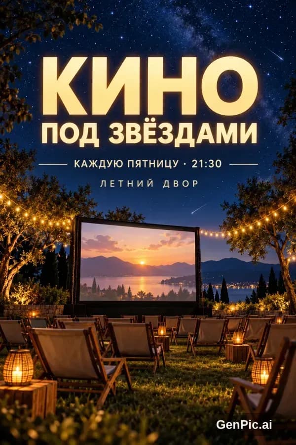 Кинопоказ под открытым небом